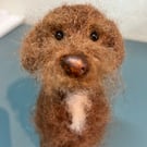 Scampi the Spaniel handmade dog model 