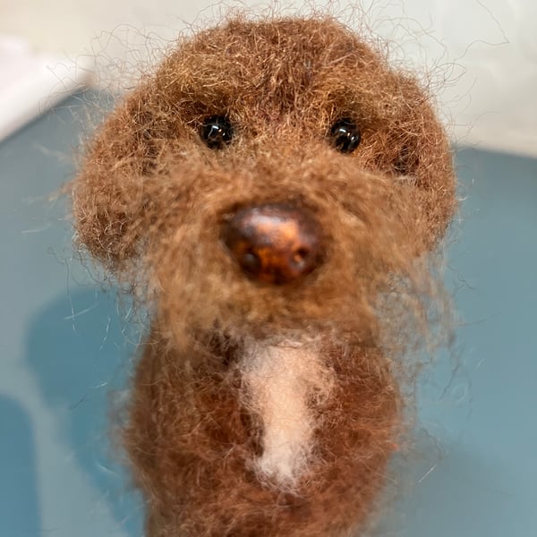 Scampi the Spaniel handmade dog model 