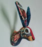 Bramwell Briar a hare in William Morris fabric