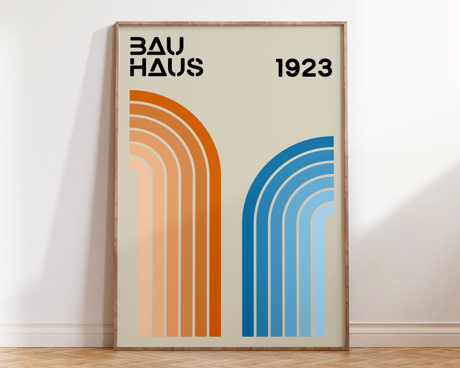 Bauhaus Mid Century Poster A001