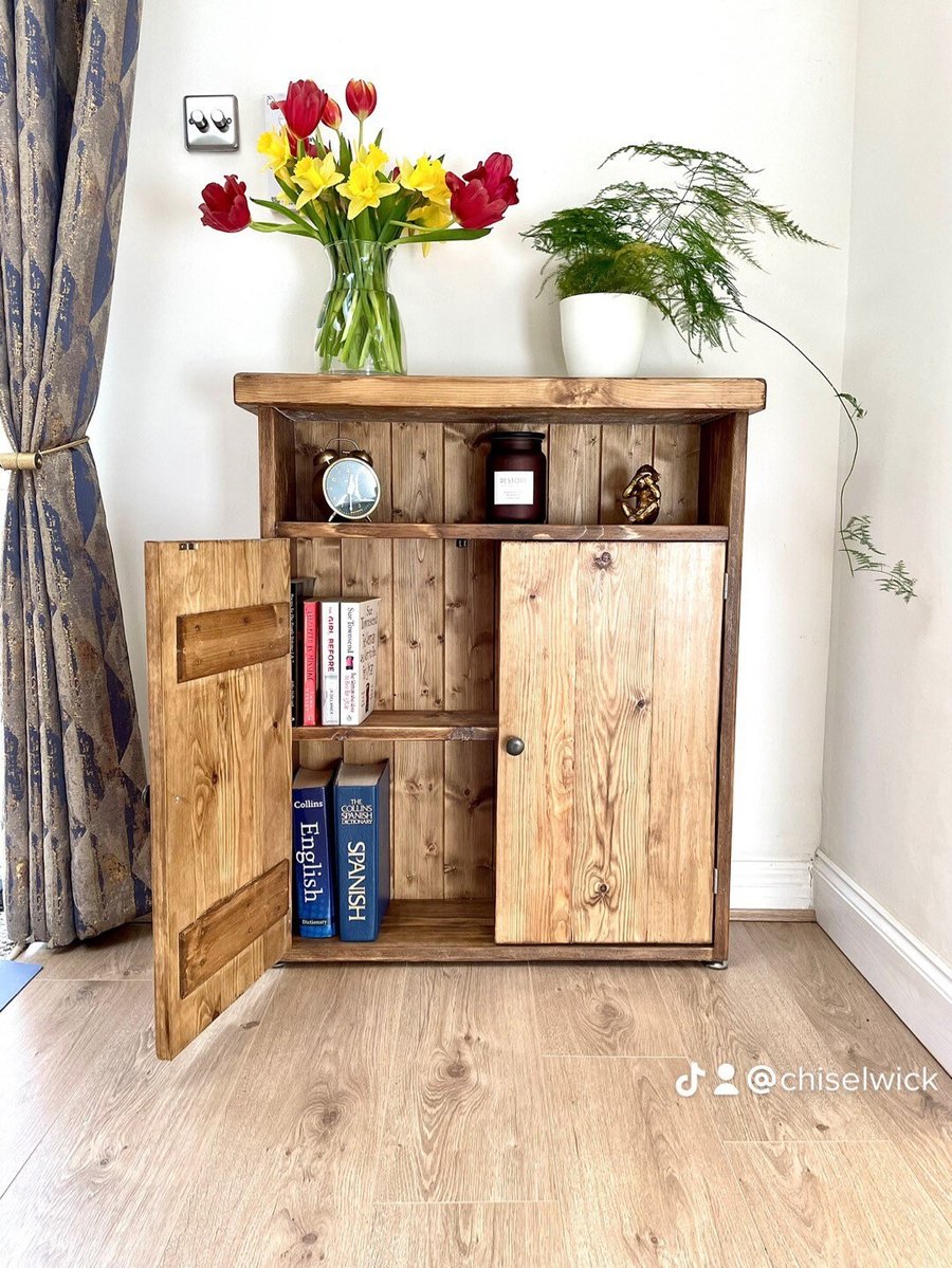 Solid cheap timber cabinet