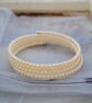 Pearl wrap (memory wire) bracelet - Image 3