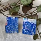 Stainless steel post earrings 