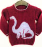 Dinosaur Jumper Knitting Pattern.  Digital Knitting Pattern - Image 8