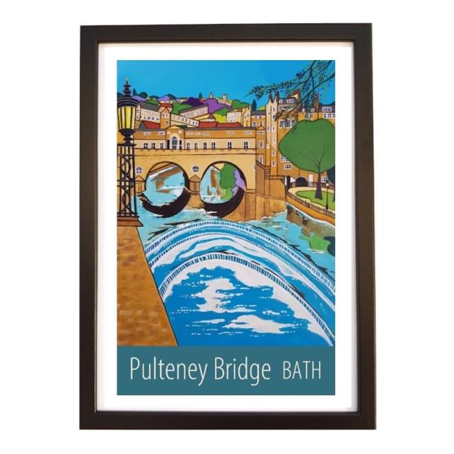 Bath Pulteney Bridge - Black frame