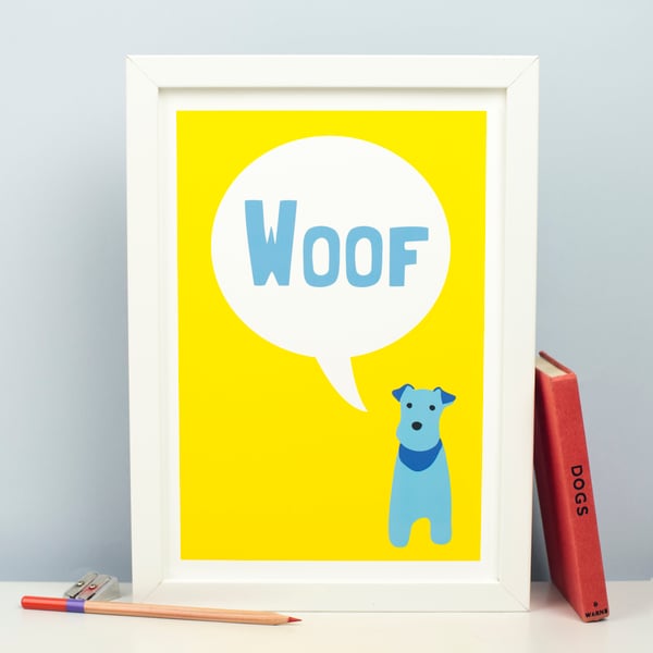 Barking Dog Print