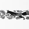 Fox and Rowan limited edition linoprint