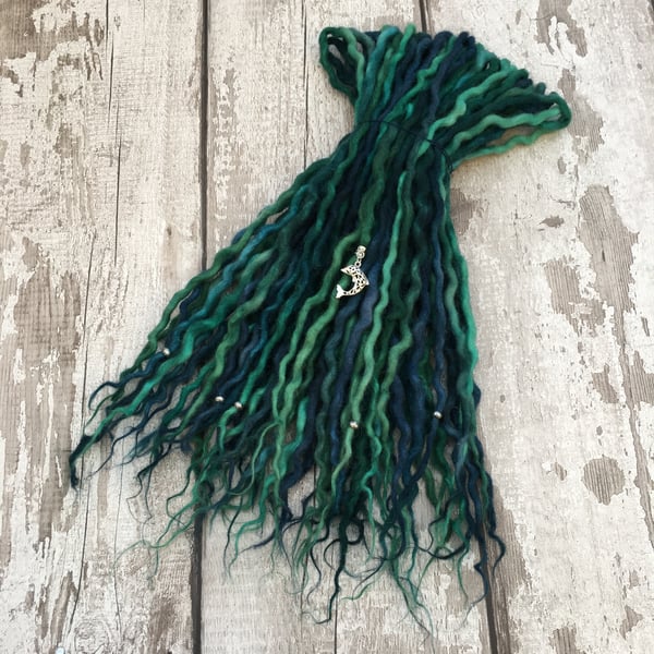 Mermaid Dreams - Wool Dreadlocks - Choose Your Amount and Length 