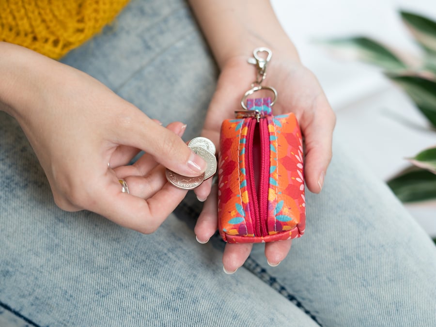 Vegan Leather Boxy Coin Purse in Harmony