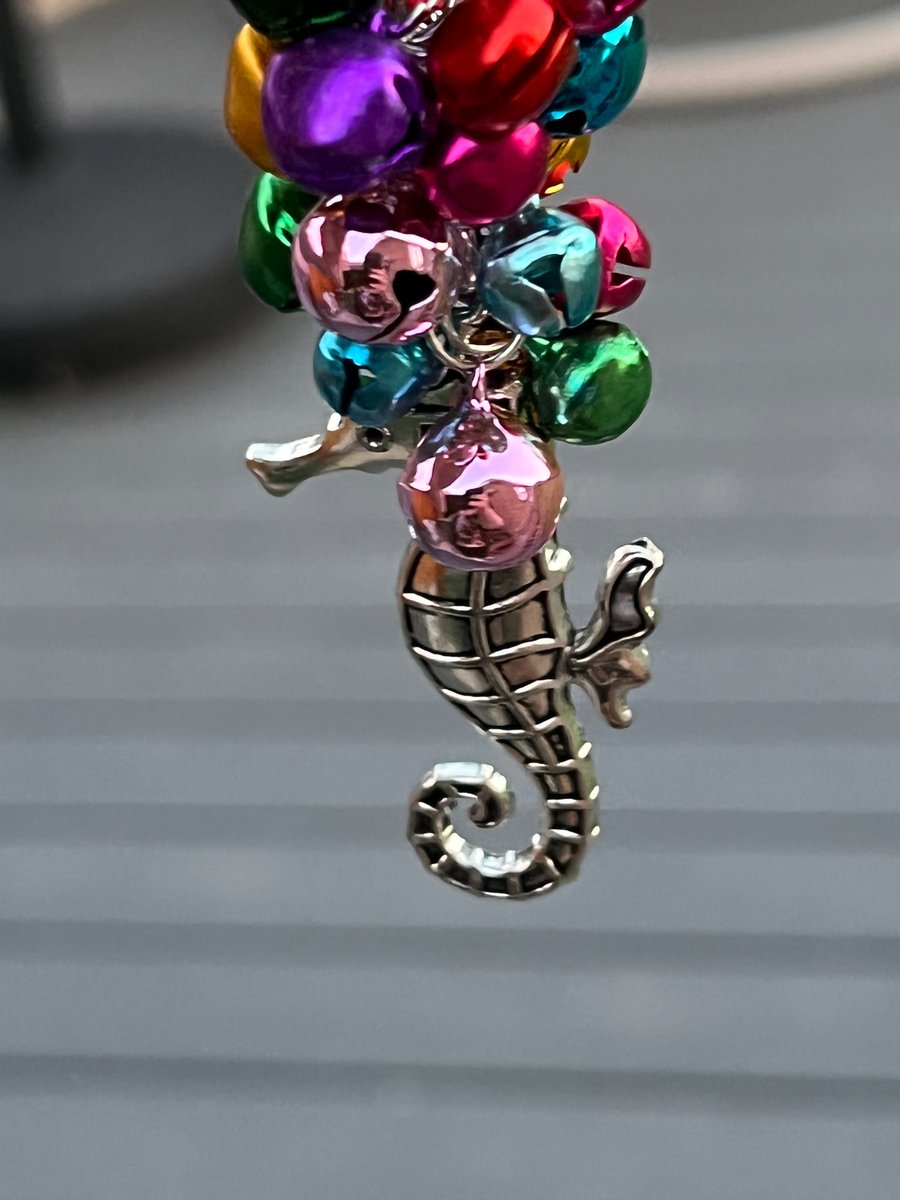 Seahorse Bag Theft Bell Keyring 