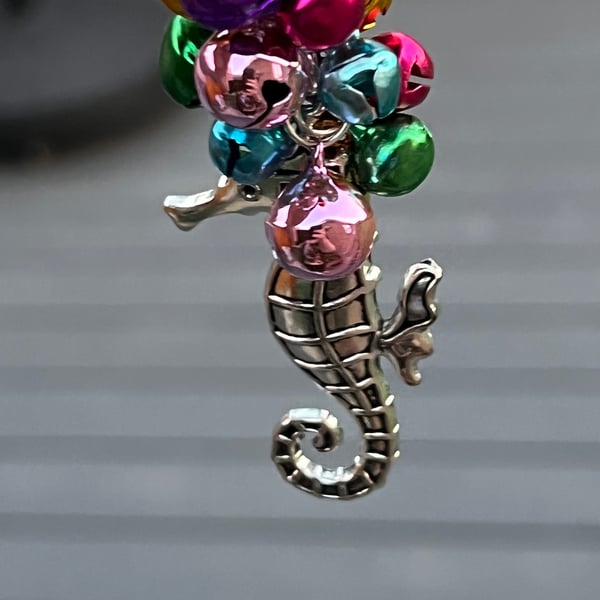 Seahorse Bag Theft Bell Keyring 