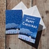 Winter Cottage Christmas Card