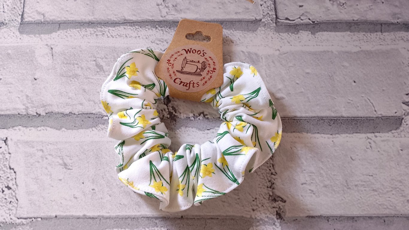Daffodil Hair Scrunchies