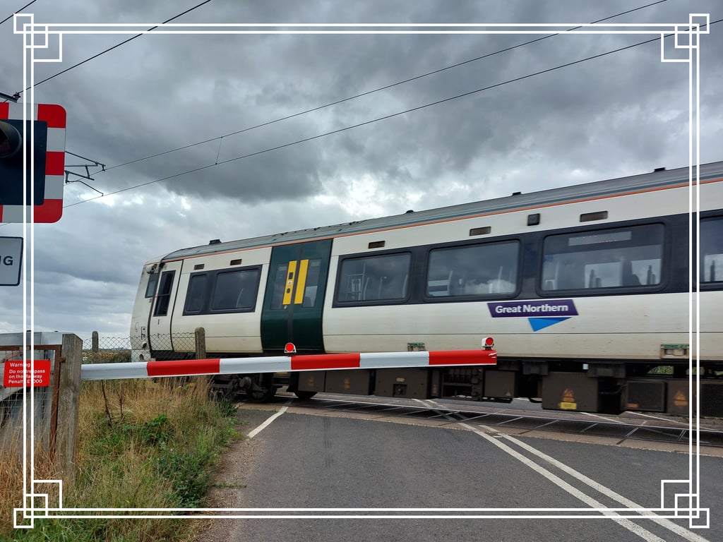 A5 Greeting Card Modern Train