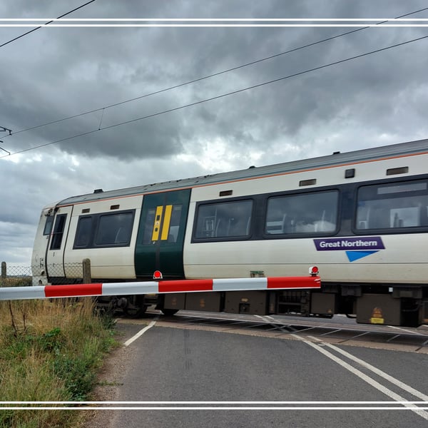 A5 Greeting Card Modern Train
