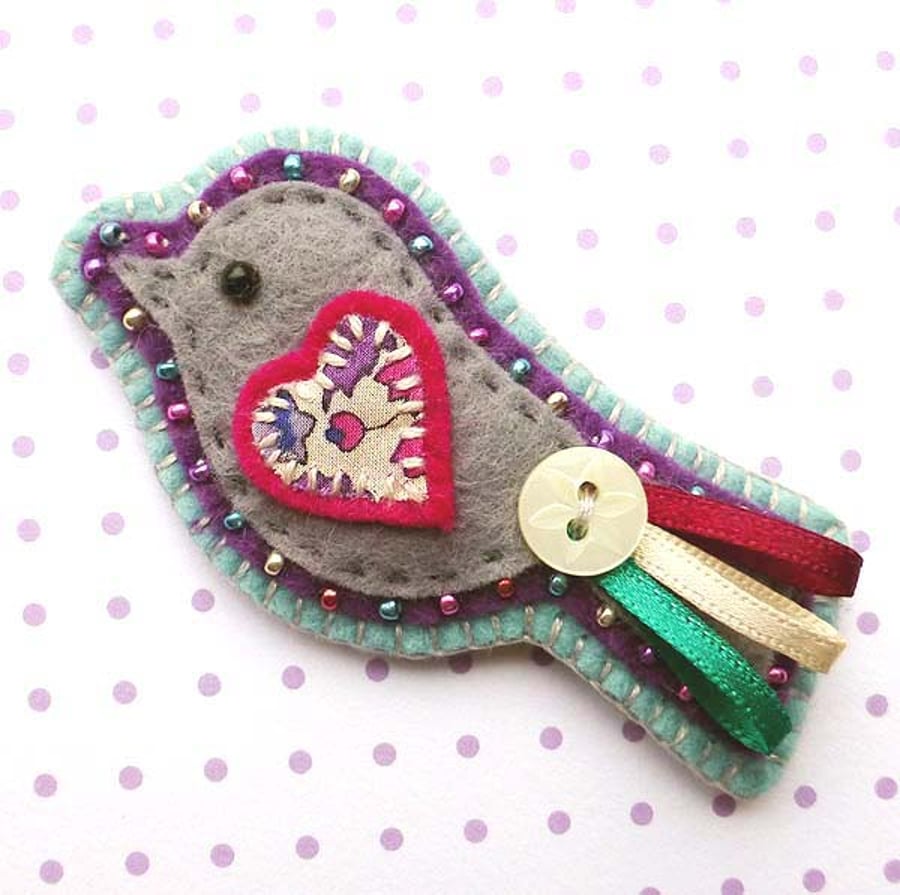 Bird Brooch