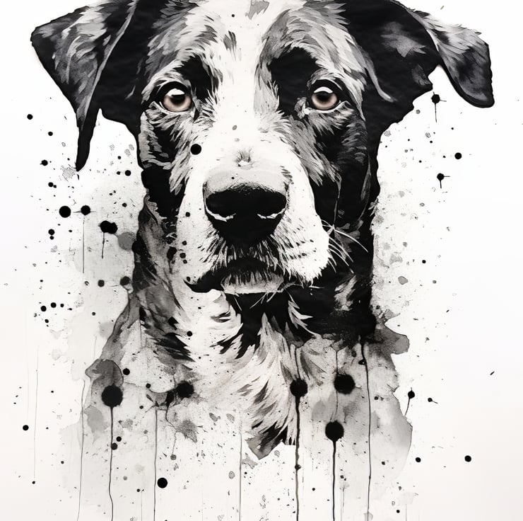 Dog artwork sale