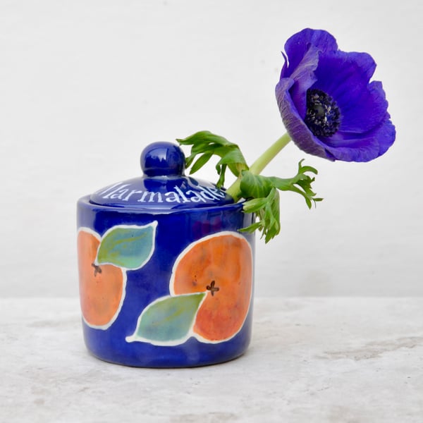 Marmalade Pot - Hand Painted