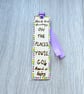 Bookmark, spring colours, lilac, readers gift. - Image 1