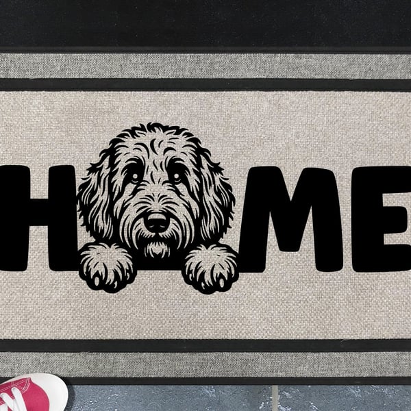 Bernedoodle Home Door Mat No.3 - Bernedoodle Welcome Mat - All Weather, 45x70cm 