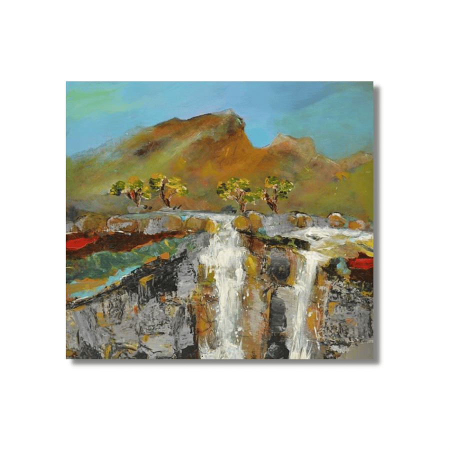 An Acrylic Painting of Skye, Scotland. Ready to Hang.