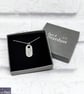 HOLLY Hand Stamped Pewter Necklace - Image 6