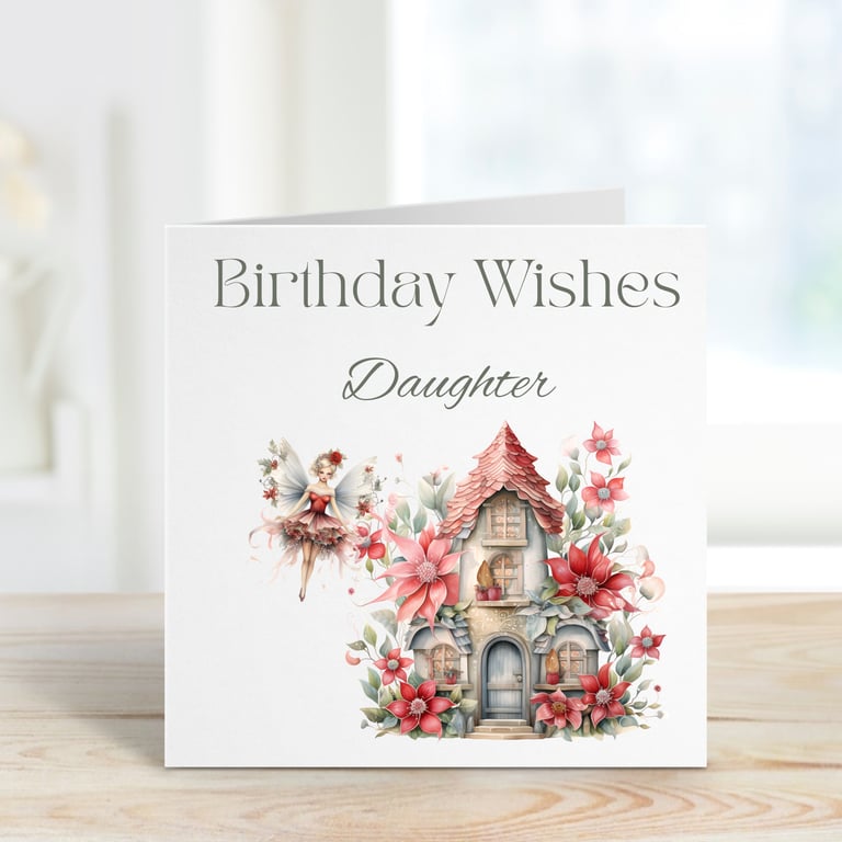 Daughter Birthday Fairy Card