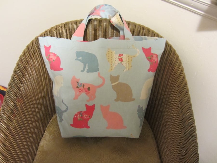 Cat Shopping  Tote Bag 100% Cotton