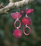 Seconds Sunday Statement, Mismatched, Long Dangle, Red Earrings  - Image 3