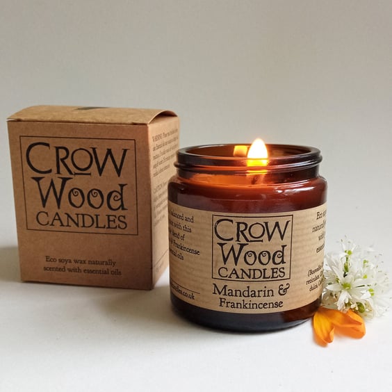 Mandarin & Frankincense Soya Essential oil candle