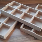Storage & Display Tray with dividers. Lid available too... Ideal for craft fairs