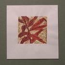 Small Square Original Lino Print