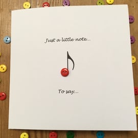 Just a Little note - Blank Note Card