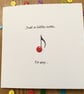 Just a Little note - Blank Note Card - Image 1