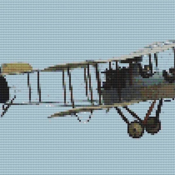 Vickers Gun Bus (plane) cross stitch kit