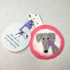 Perfectly imperfect Delighted Dog Keyring