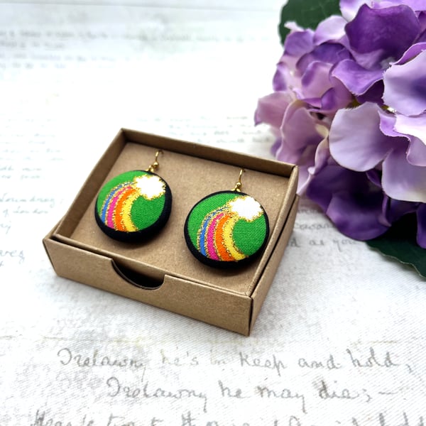 Handmade Irish Rainbow Earrings statement jewellery