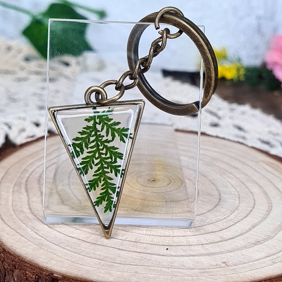 leaf keyring