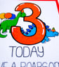 Birthday Card 3 Year Old Card, 3rd Today Have A Roarsome Birthday, Age Birthday  - Image 3