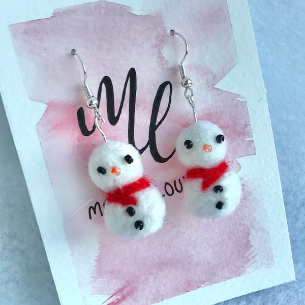 Snowmen earrings 