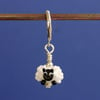 Tiny Glass Sheep Stitch Marker