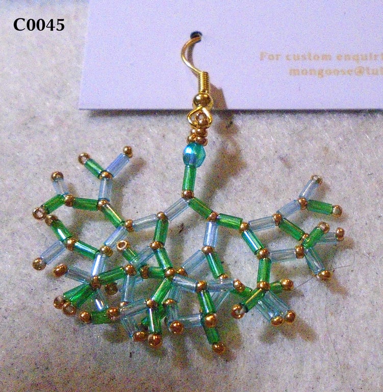 Fractal-style earrings (customisable)