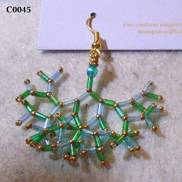 Fractal-style earrings (customisable)