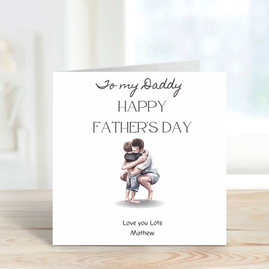 Daddy Fathers Day Card from Son