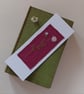 Embroidered Daisy Card Bookmark
