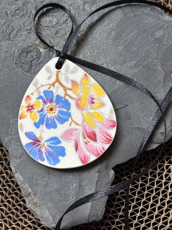 Handcrafted Hanging Decoration Ceramic Eco Gifts One of a Kind 