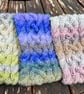 Hand knitted, lined headband featuring Celtic knot pattern SUMMER SEA - Image 5