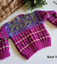 Designer Hand Knitted Baby Girl's Cardigan  9-18 months size - Image 4