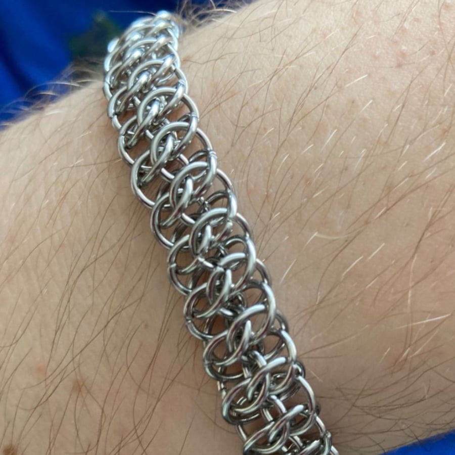 Chainmaille Chain - men's stainless steel jewellery - Stainless Steel chain
