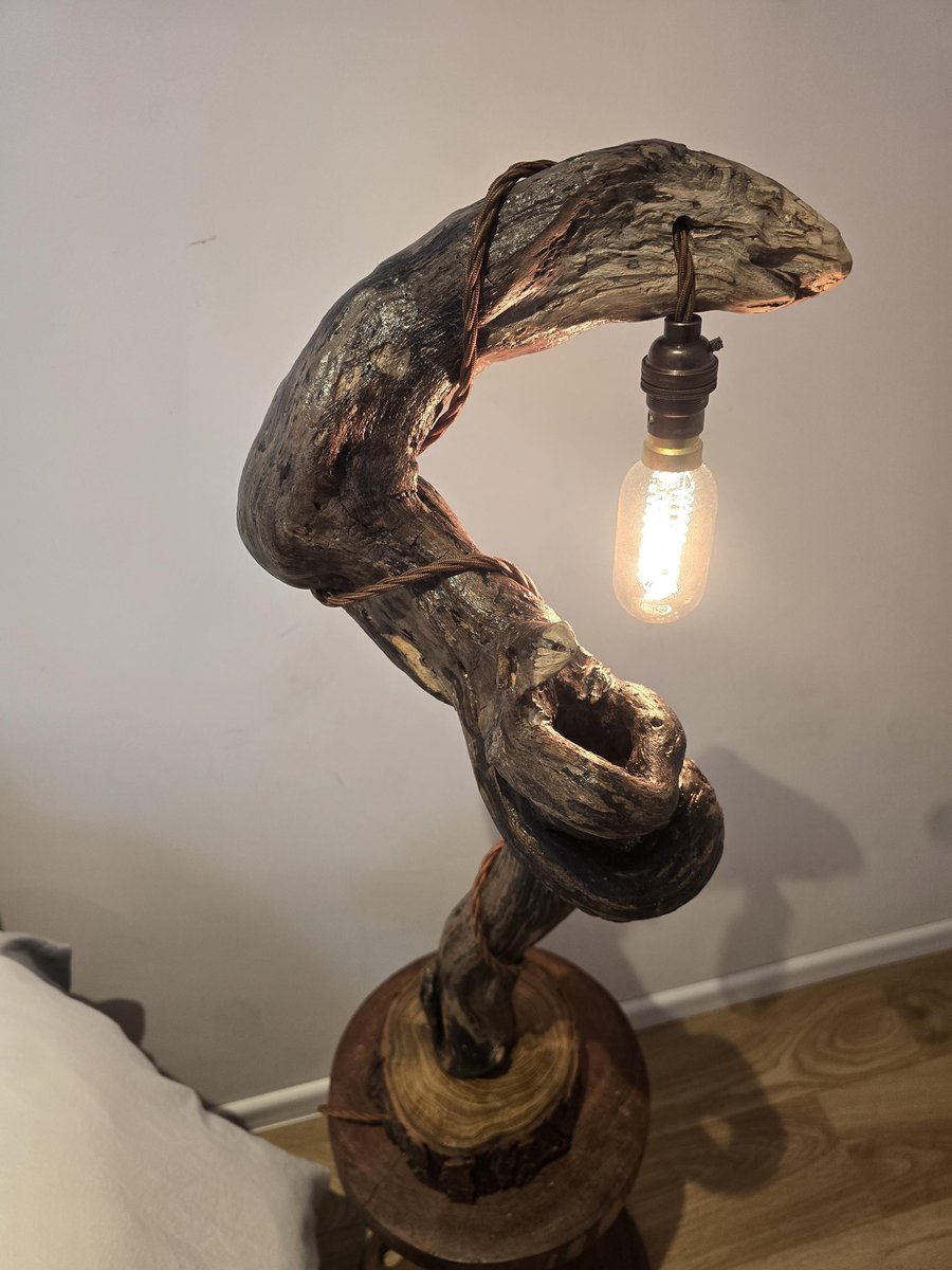Rustic Hand Made Table Bedside Lamp